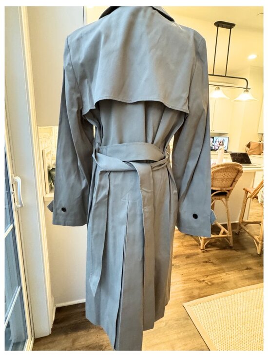 Jenni Kayne Classic Trench Coat in Light Tan Size Large - Picture 6 of 8